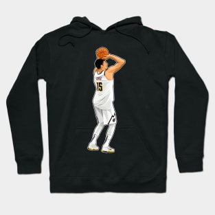 Nikola Jokic #15 Shoots The Ball Hoodie